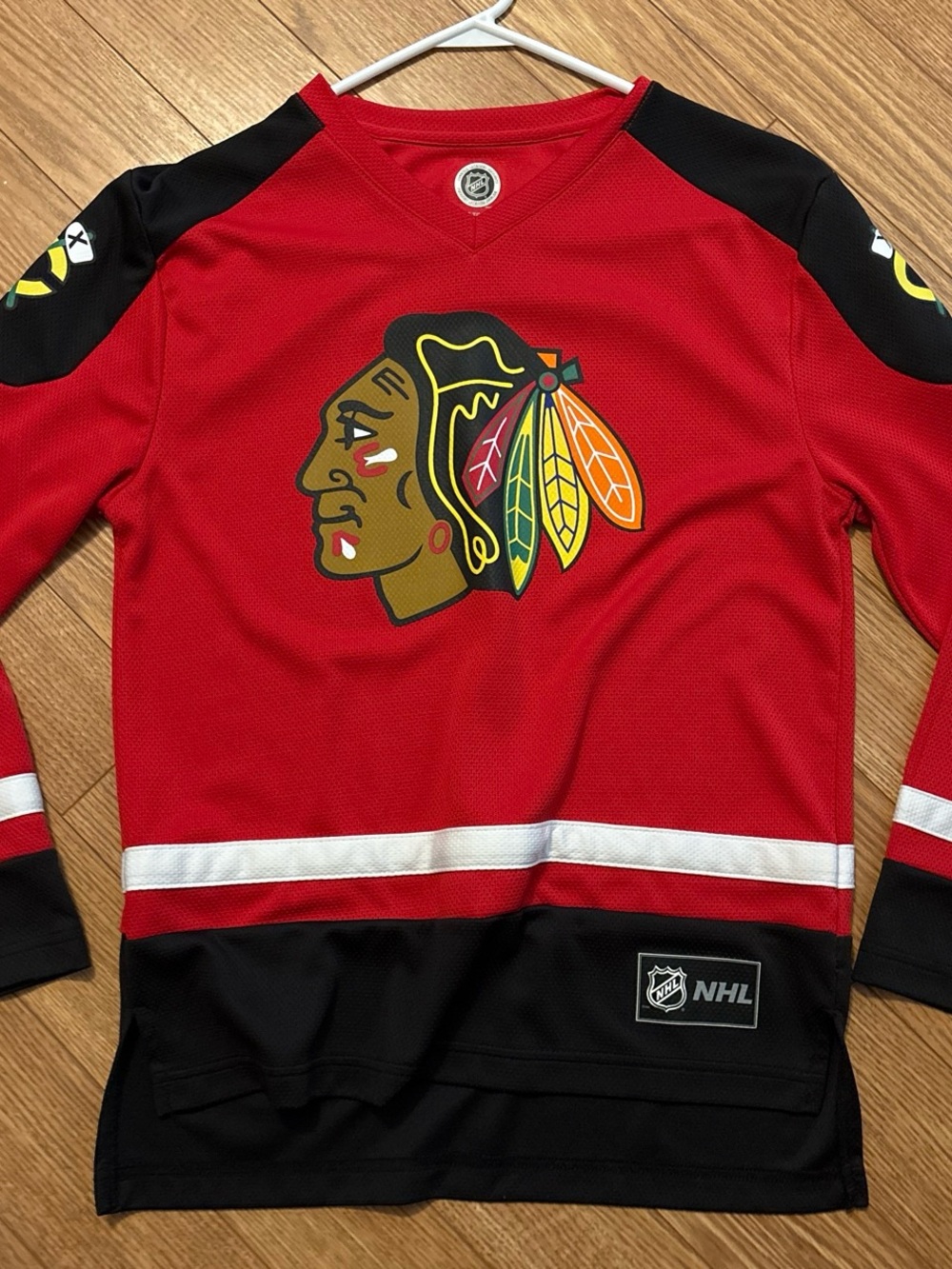 YOUTH NHL Chicago Blackhawk KANE Red Mesh Performance Hockey Jersey